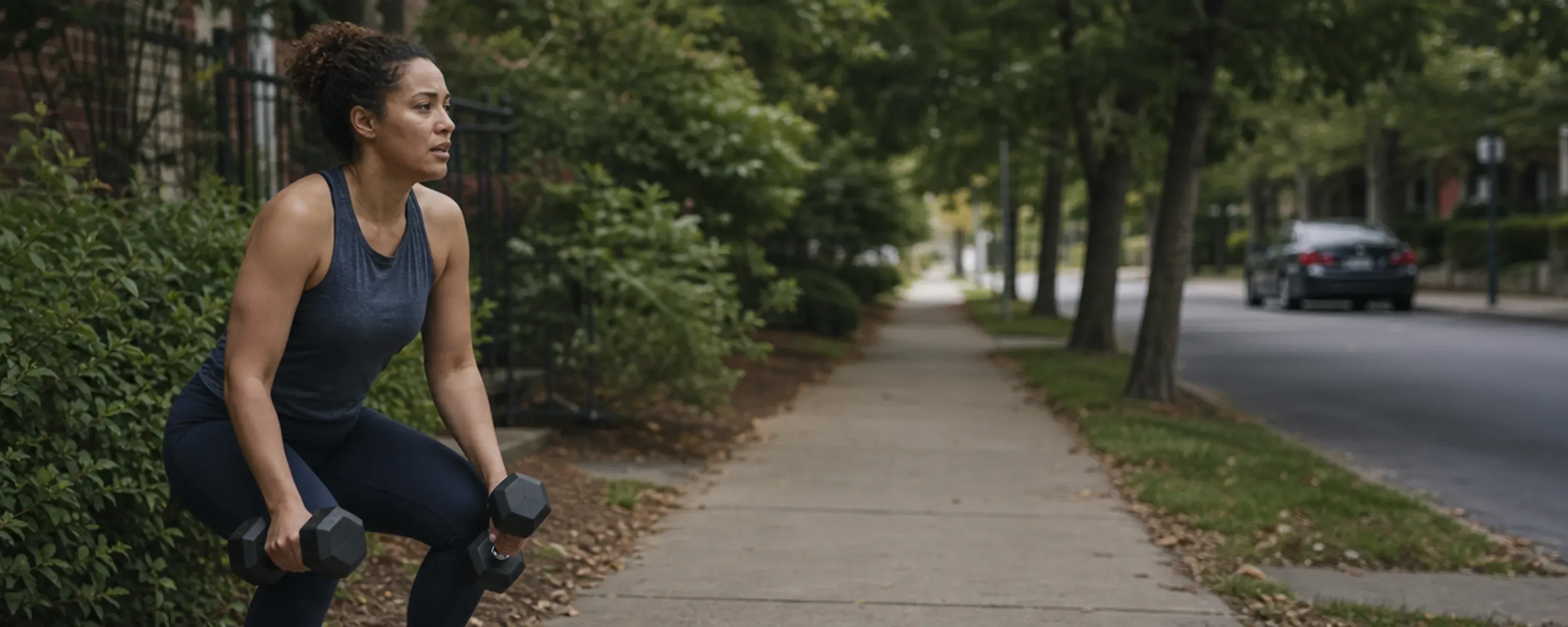 adult adding a mix of walking, strength training, and NEAT for weight loss