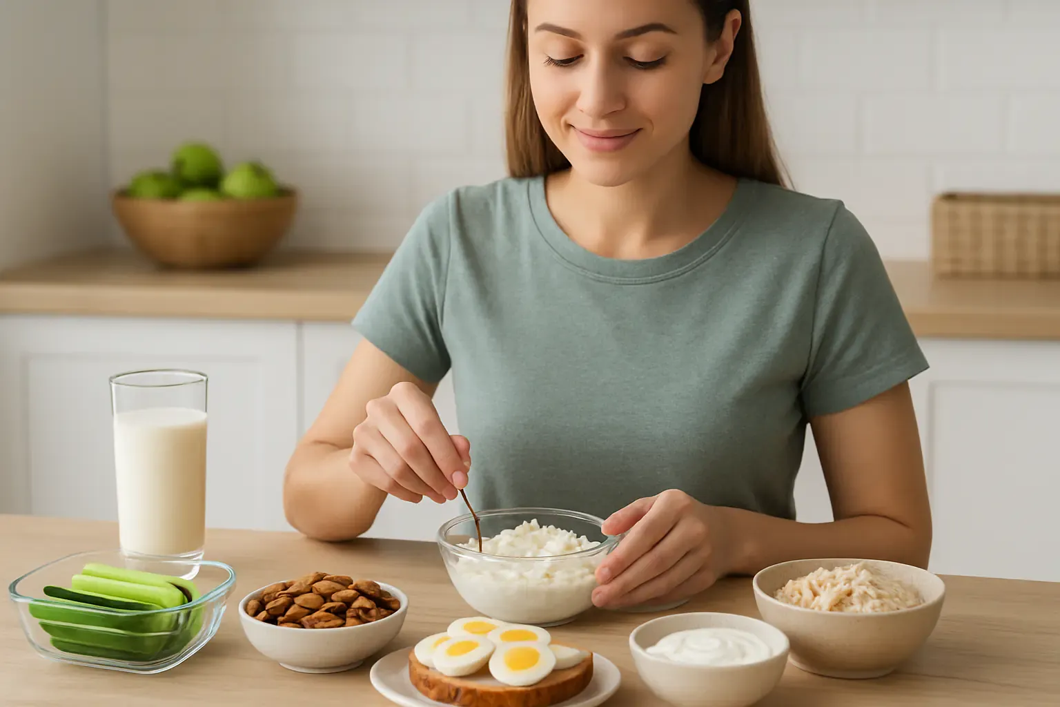 Balanced meal-prep ingredients arranged for a healthy eating plan