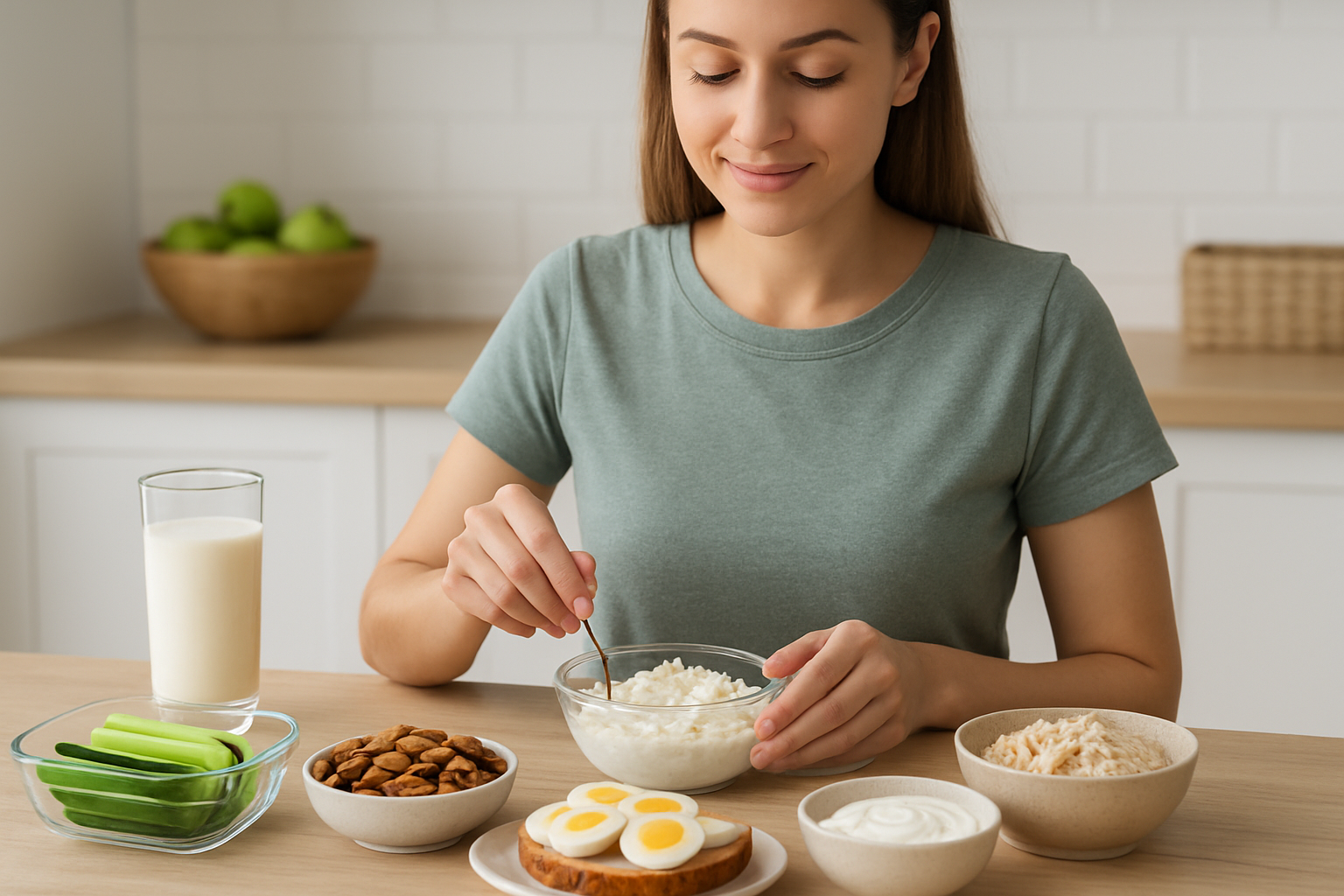 Balanced meal-prep ingredients arranged for a healthy eating plan